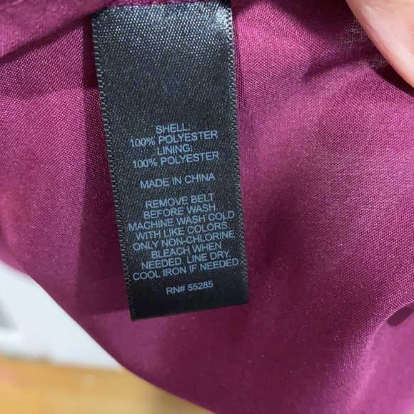 Express Floral Sheer Belted Button Down Shirt Dress EUC - Picture 9 of 10